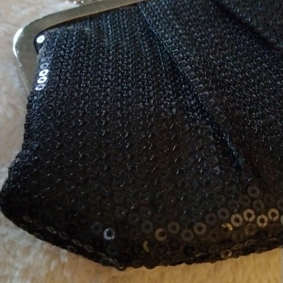 ALDO sequin black clutch - Picture 3 of 5